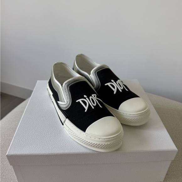 Dior men's loafers Shawn Stussy x Dior B23 Slip-On ´Black´ Shoes